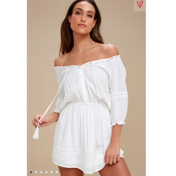 Lulus Zappa Off the Shoulder Long Sleeve Dress - Picture 3 of 8